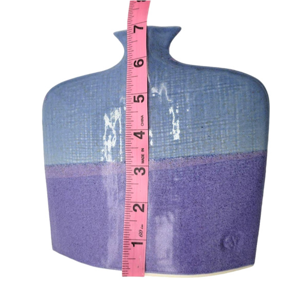 VTG Robin & Billie Bloom Signed Wee Bud Vase Purple Blue Glaze‎ - Picture 8 of 8